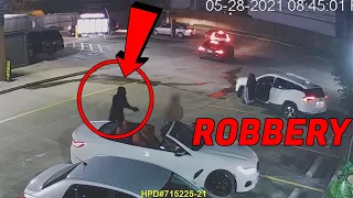 Houston Rapper caught in SHOOTING & ROBBERY (footage)