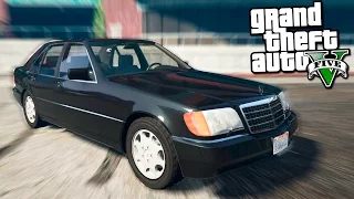 GTA 5 Моды: Mercedes-Benz S600 (W140 )- Бандитская тачка!