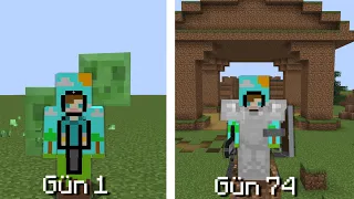 Minecraft Sadece Toprağın Üzerinde Hayatta Kalmak