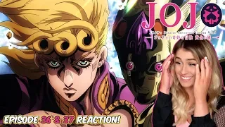 💛GOLD EXPERIENCE REQUIEM! 💛JoJo's Bizarre Adventure: Golden Wind Episode 36 & 37 REACTION!