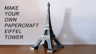 Papercraft Eiffel tower by Ecogami