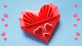 Валентинка из бумаги - Сердце оригами на День Святого Валентина / Origami Heart For Valentine's Day