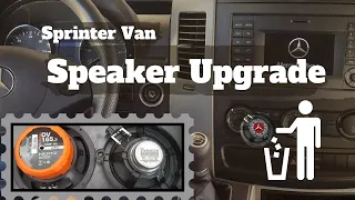 Mercedes Sprinter speaker upgrade