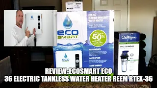 Review-EcoSmart ECO 36 36kw 240V Electric Tankless Water Heater & Rheem RTEX 36