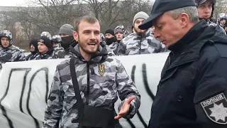 Акція протесту під  Вінницяобленерго від Нацкорпусу 18 листопада 2019 р. ч.2