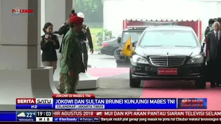 Jokowi dan Sultan Bolkiah Kunjungi Mabes TNI di Cilangkap