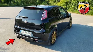 Fiat Grande Punto Abarth Exhaust Sound - Muffler delete (POV Test Drive)