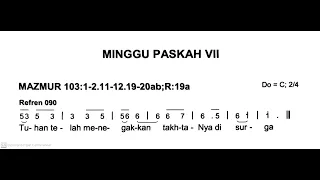 [Edisi Baru] Minggu, 12 Mei 2024 - MINGGU PASKAH VII (Ketujuh) - Mazmur Tanggapan & Alleluya - Thn B