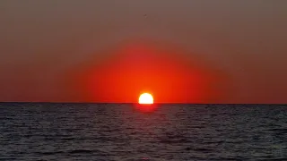 Два солнца рассвет Азовское море