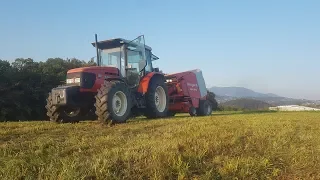 Haying - Baling Hay with a Welger RP 200 Baler