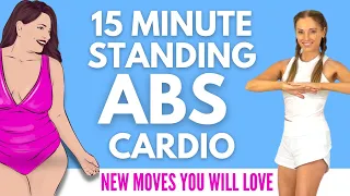 15 Minute Standing ABS Cardio Workout - for Your Best Abs, Core, Tummy, and Waist