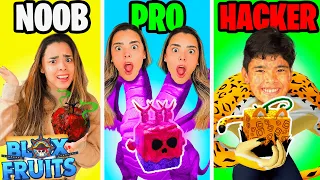 DE NOOB, PRO até o NÍVEL MÁXIMO no BLOX FRUITS ! - Primeira vez jogando Blox Fruits (Roblox)