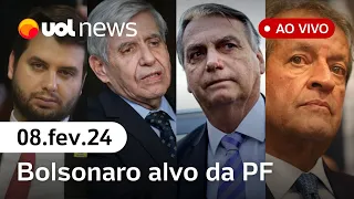 🔴 Bolsonaro e aliados são alvos da PF; Valdemar é preso: últimas notícias ao vivo