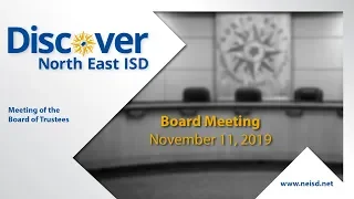 November 11, 2019 - Special Board Meeting