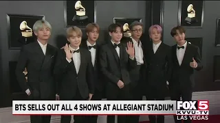 BTS sells out all 4 shows at Allegiant Stadium in Las Vegas