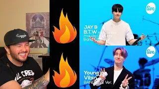 GOT7 (YOUNGJAE & JAY B) "Vibin" & "B.T.W" Live Band Reactions!