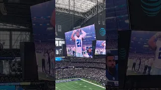 The Cowboys just showed an Ezekiel Elliott highlight video. Nice tribute | #Patriots vs Cowboys