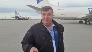 Ан-124 РУСЛАН - Как жара влияет на большие самолеты ? Видео из кабины рейс Лейпциг - Баку.