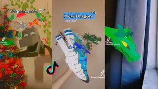 Dragon Puppet Crafts | Paper Dragon TikTok Compilation #167