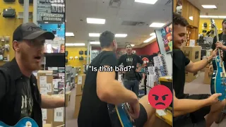 Playing the FORBIDDEN RIFF in guitar center