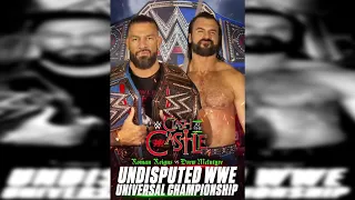 - ROMAN REIGNS VS. DREW MCINTYRE - WWE Clash at The Castle 2022 Official Moving Match Card Graphic