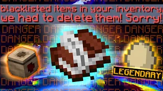 The History of Blacklisted Items in Hypixel Skyblock