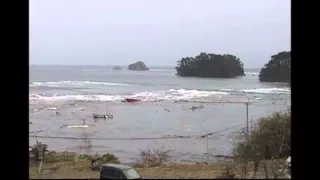 Timelapse of Tsunami in Rikuzentakata, Iwate Prefecture, Japan
