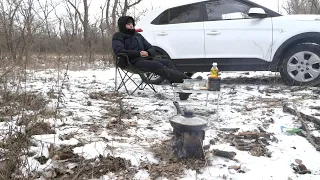 Одиночный кемпинг.     Solo camping.