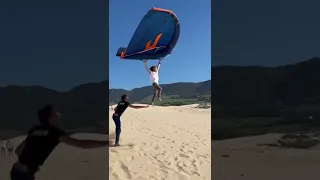 Kid flying away with a Wing! 😱🤯
