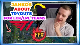 G2 Jankos About Tryouts for LCK/LPL Teams 🤔
