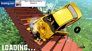 High Speed Crazy Jumps/Crashes BeamNG Drive Compilation #6 (Car Shredding Experiment)