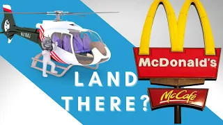 Land Helicopter At Mcdonalds?