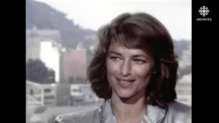 Entrevue avec l’actrice britannique Charlotte Rampling en 1985