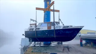 My STEEL YACHT goes on the HARD STAND