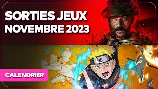 Toutes les SORTIES JEUX VIDEO NOVEMBRE 2023