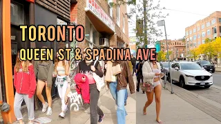 Toronto Downtown walking Tour On Queen Street & Spadina Ave, Canada