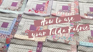 Starting a New Log Cabin Quilt | Tilda Fabric | EP. 1