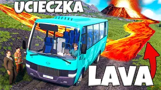 ❄️ RATUJE AUTOBUSEM LUDZI PRZED WYBUCHEM WULKANU! | BUS WORLD |