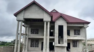 ||PT.2|| 5Bedroom Uncompleted Mansion  For Sale In Ghana🇬🇭 Kumasi-Krapa GHC1.4M 📞+233243038502