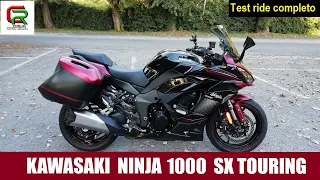 Kawasaki Ninja 1000 SX Touring - 2023 Test ride completo (English subtitles)