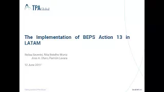 The implementation of BEPS Action Plan 13 in LATAM (English version)