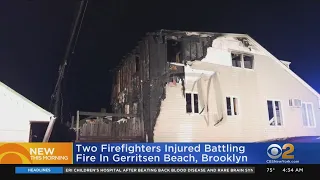 2 Firefighters Hurt Battling Brooklyn Blaze