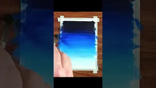 Moonlight night sky painting with poster Colour