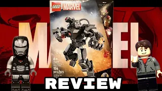 lego marvel 76277 war machine mech armor set review