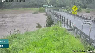 Tweed Shire Council flood cameras - February 2022 flood