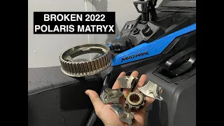 BROKEN 2022 POLARIS PRO RMK MATRYX WITH ONLY 100 MILES