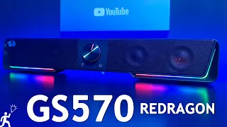 SOUNDBAR CAIXA DE SOM PARA PC REDRAGON GS570 DARKNETS STEREO COM BLUETOOTH