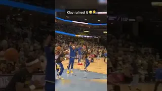 Klay Thompson Ruined Steph’s Moment 😂 #Shorts