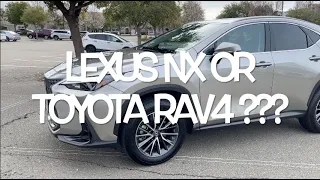 LEXUS NX350H VS TOYOTA RAV4 HYBRID PROS/CONS COMPARISON