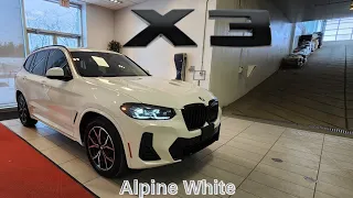 NEW ARRIVAL! 2023 BMW X3 xDrive30i Alpine White M Sport